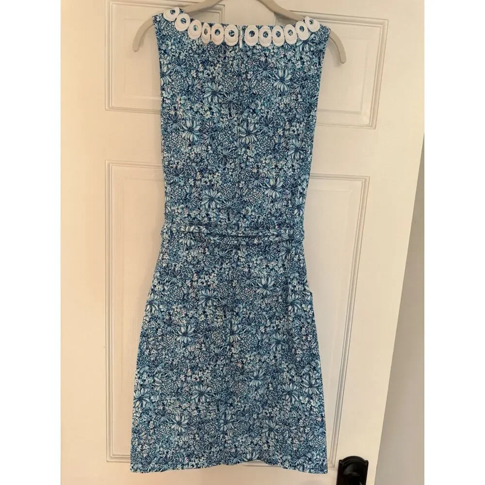 Lilly Pulitzer Gulianna Stretch Cotton Shift Dress size 14 Pockets EUC - Picture 5 of 13